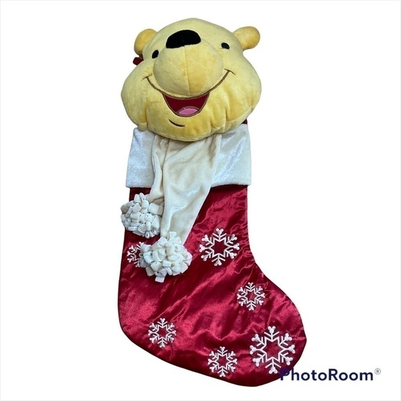 Disney Winnie the Pooh 3D Velvet Scarf Christmas Stocking - Picture 1 of 4